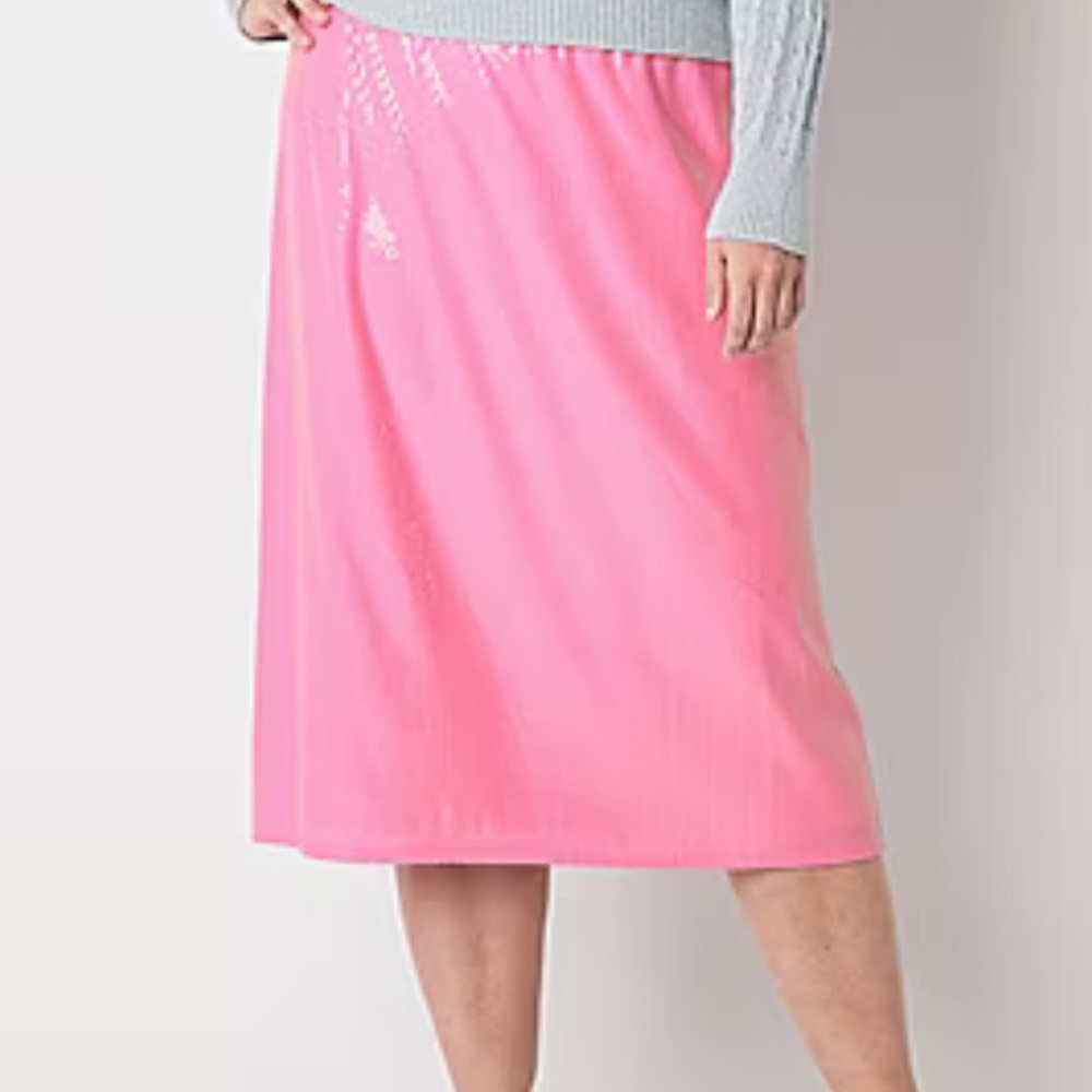 👻🎃St. John's Bay Womens Midi A-Line Skirt-Plus Size - Picture 6 of 12